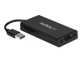 StarTech.com USB 3.0 to DisplayPort Adapter - DisplayLink Certified - 4K 30Hz - USB / DisplayPort adapter - TAA Compliant - USB Type A (M) to DisplayPort (F) - USB 3.0 - 9 m - 4K support, USB power - black - for P/N: MDP2DPMM10, MDP2DPMM3, MDP2DPMM6, MDP2