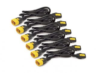 Power Cord Kit (6 ea), Locking, C13 to C14, 1.2m