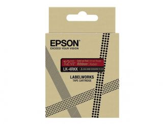 Epson LabelWorks LK-4RKK - ribbon tape - satin - 1 cassette(s) - Roll (1.2 cm x 5 m)