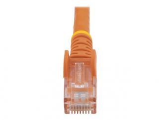 StarTech.com 50cm CAT6 Ethernet Cable, 10 Gigabit Snagless RJ45 650MHz 100W PoE Patch Cord, CAT 6 10GbE UTP Network Cable w/Strain Relief, Orange, Fluke Tested/Wiring is UL Certified/TIA - Category 6 - 24AWG (N6PATC50CMOR) - Network cable - RJ-45 (M) to R