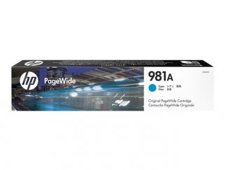 HP 981A - 70 ml - cyan - original - PageWide - ink cartridge - for PageWide Enterprise Color MFP 586, PageWide Managed Color E55650