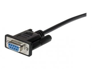 StarTech.com 0.5m Black Straight Through DB9 RS232 Serial Cable - DB9 RS232 Serial Extension Cable - Male to Female Cable - 50cm (MXT10050CMBK) - Serial extension cable - DB-9 (M) to DB-9 (F) - 50 cm - black - for P/N: 1P3FPC-USB-SERIAL, IC232TTL, ICUSB23