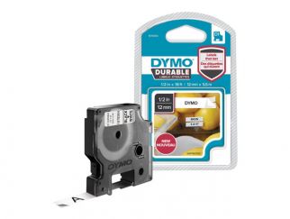 DYMO D1 Durable - Self-adhesive - black on white - Roll (1.2 cm x 5.5 m) 1 cassette(s) label tape - for LabelMANAGER 100, 150, 160, 200, 210, 220, 260, 280, 300, 360, 420, 450, MobileLabeler