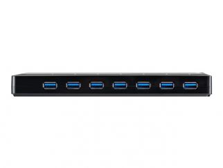 StarTech.com 9 Port USB 3.0 Hub - 7 x USB-A, 2 x USB-A Fast Charge Ports - Multi Port Powered USB Charging Station (ST93007U2C) - USB peripheral sharing switch - 7 x SuperSpeed USB 3.0 - desktop - for P/N: USB312SAT3CB, USB315CB2M, USBLT1MWS, USBLT2MBR, U