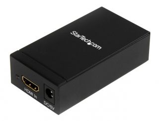 StarTech.com Active HDMI to DisplayPort Converter - 1920 x 1200 - EDID Support - HDMI or DVI to DP Converter (HDMI2DP) - video converter - black