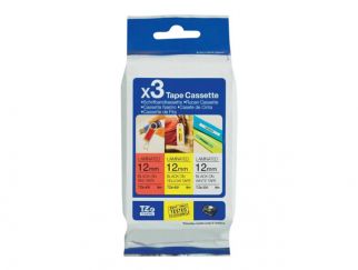 Brother TZe-31M3 - laminated tape - 3 cassette(s) - Roll (1.2 cm x 8 m)