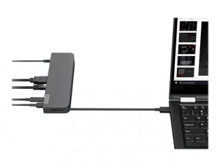 Lenovo USB-C Mini Dock - Mini-dock - USB-C - VGA, HDMI - 1GbE - 65 Watt