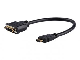 StarTech.com HDMI Male to DVI Female Adapter - 8in - 1080p DVI-D Gender Changer Cable (HDDVIMF8IN) - adapter - HDMI / DVI - 20.32 cm