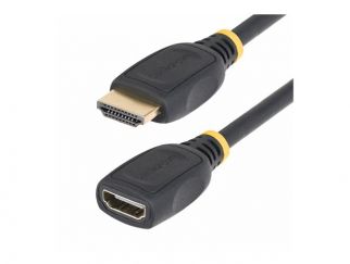 StarTech.com 18in HDMI 2.0 Extension Cable, 4K 60Hz, M/F - HDMI extension cable - 50 cm