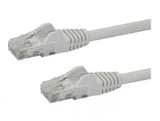 StarTech.com 7m CAT6 Ethernet Cable, 10 Gigabit Snagless RJ45 650MHz 100W PoE Patch Cord, CAT 6 10GbE UTP Network Cable w/Strain Relief, White, Fluke Tested/Wiring is UL Certified/TIA - Category 6 - 24AWG (N6PATC7MWH) - patch cable - 7 m - white