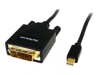 StarTech.com 6 ft Mini DisplayPort to DVI Cable - M/M - MDP to DVI Cable - MiniDP to DVI - Mini DP to DVI Converter (MDP2DVIMM6) - DisplayPort cable - Mini DisplayPort (M) to DVI-D (M) - 1.8 m - black