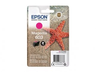 Epson Ink Cartridges, 603, Starfish, Singlepack, 1 x 2.4 ml Magenta, Standard