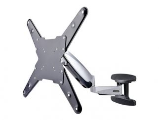 StarTech.com VESA TV Wall Mount, TV Mounting Bracket For 23"-55" Displays, Adjustable Full Motion TV Wall Mount Supports 66lb (30kg), Extendable/Tilting/Swivel Monitor Wall Mount - Low Profile/Slim Display Mount (FHA-TV-WALL-MOUNT) - Mounting kit - for fl