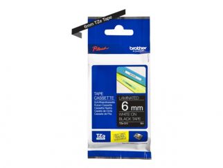 Brother TZe-315 - Standard adhesive - white on black - Roll (0.6 cm x 8 m) 1 cassette(s) laminated tape - for Brother P-Touch EDGE PT-P750WVP and P-Touch models.