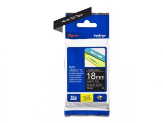 Brother TZe-345 - Self-adhesive - white on black - Roll (1.8 cm x 8 m) 1 cassette(s) laminated tape - for Brother PT-P750, P-Touch Series, P Touch Cube Plus PT-P710, P-Touch Cube Pro PT-P910