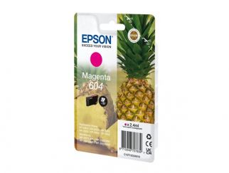 Epson 604 Singlepack - 2.4 ml - magenta - original - blister - ink cartridge - for Expression Home XP-2200, 2205, 3200, 3205, 4200, 4205, WorkForce WF-2910, 2930, 2935, 2950