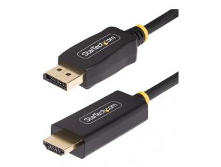 StarTech.com 9.8ft (3m) DisplayPort to HDMI Adapter Cable, 4K 60Hz with HDR, DP to HDMI 2.0b, Active Video Converter, DisplayPort Desktop to HDMI Monitor, M/M - DisplayPort to HDMI Cord (10F-DP-HDMI-4K60-HDR) - Adapter cable - DisplayPort male to HDMI mal