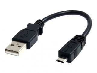StarTech.com 6in Micro USB Cable - A to Micro B - USB to Micro B - USB 2.0 A Male to USB 2.0 Micro-B Male - 6-inches - Black (UUSBHAUB6IN) - USB cable - USB to Micro-USB Type B - 15 cm