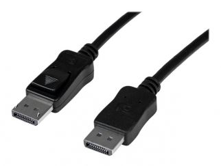 StarTech.com 30 ft DisplayPort 1.2 Cable with Latches - Active - 2560x1600 - DPCP & HDCP - Male to Male DP Video Monitor Cable (DISPL10MA) - DisplayPort cable - DisplayPort (M) to DisplayPort (M) - 10 m - active, latched - black - for P/N: DK30C2DPEPUE, D