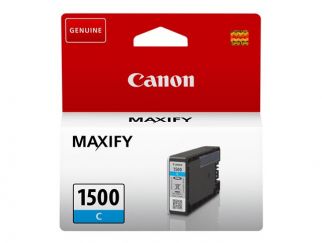 Canon PGI-1500 C - 4.5 ml - cyan - original - ink tank - for MAXIFY MB2050, MB2150, MB2155, MB2350, MB2750, MB2755