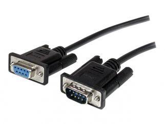 StarTech.com 1m Black Straight Through DB9 RS232 Serial Cable - M/F (MXT1001MBK) - Serial extension cable - DB-9 (M) to DB-9 (F) - 1 m - black - for P/N: 1P3FPC-USB-SERIAL, ICUSB2321F, ICUSB2324, ICUSB2324I, ICUSB232IS, ICUSB232V2