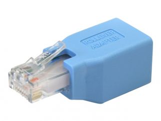 StarTech.com Cisco Console Rollover Adapter for RJ45 Ethernet Cable - Network adapter cable - RJ-45 (M) to RJ-45 (F) - blue - ROLLOVER - Network adapter cable - RJ-45 (M) to RJ-45 (F) - blue