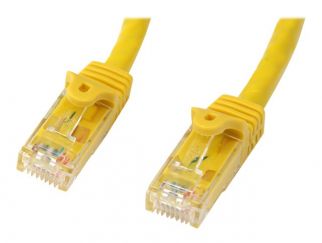 StarTech.com 1m CAT6 Ethernet Cable, 10 Gigabit Snagless RJ45 650MHz 100W PoE Patch Cord, CAT 6 10GbE UTP Network Cable w/Strain Relief, Yellow, Fluke Tested/Wiring is UL Certified/TIA - Category 6 - 24AWG (N6PATC1MYL) - patch cable - 1 m - yellow