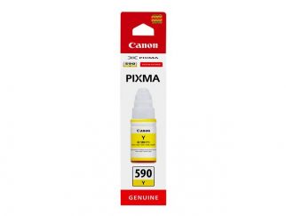 Canon GI 590 Y - 70 ml - yellow - original - ink refill - for PIXMA G1500, G1501, G1510, G2500, G2501, G2510, G3500, G3501, G3510, G4410, G4500, G4511