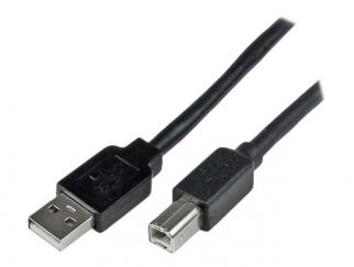 StarTech.com 20m / 65 ft Active USB 2.0 A to B Cable - Long 20 m USB Cable - 20m USB Printer Cable - 1x USB A (M), 1x USB B (M) - Black (USB2HAB65AC) - USB cable - USB Type B to USB - 20 m