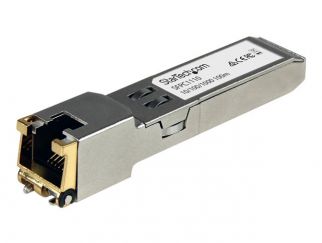 StarTech.com Cisco SFP-GE-T Compatible SFP Module, 1000BASE-T, SFP to RJ45 Cat6/Cat5e, 10/100/1000 Mbps, RJ-45 (Copper) 100m, Cisco IE3400, IE3300, IE3200, 1000MbE Mini GBIC Transceiver - Lifetime Warranty (SFPC1110) - SFP (mini-GBIC) transceiver module -