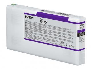 Epson T913D - violet - original - ink cartridge