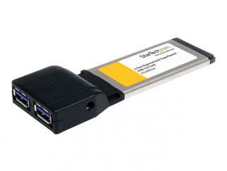 StarTech.com 2 Port ExpressCard SuperSpeed USB 3.0 Card Adapter with UASP - USB 3.0 Controller - USB 3.0 ExpressCard - USB 3.0 Adapter (ECUSB3S22) - USB adapter - ExpressCard - USB 3.0 x 2 - for P/N: HBS304A24A, S251BMU3FP, ST103008U2C, ST53004U1C, ST9300