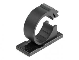 StarTech.com 100 Adhesive Cable Management Clips Black, Network/Ethernet/Office Desk/Computer Cord Organizer, Sticky Cable/Wire Holders, Nylon Self Adhesive Clamp UL/94V-2 Fire Rated - Nylon 66 Plastic - TAA (CBMCC3) - cable clips - TAA Compliant