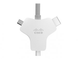 Cisco Multi-head - Video / audio / data cable - HDMI male to HDMI, Mini DisplayPort, 24 pin USB-C male - 9 m - for Webex Room Kit Mini - No Encryption and No Radio, Room Kit Pro