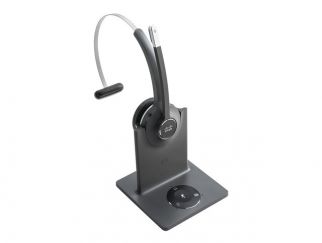 Cisco 561 Wireless Single - Headset - on-ear - convertible - DECT 6.0 - wireless - with Multibase Station - for Webex Board 55, Board 70, Board 85, Codec Pro - No Radio, Room 55, Room 70, Room Kit Mini