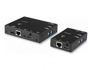 StarTech.com HDMI Over IP Extender Kit - Advanced Compression - Transmitter & Receiver (ST12MHDLNHK) - video/audio/infrared extender - HDMI - TAA Compliant