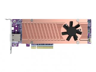 QNAP QM2-2P410G2T - storage controller - PCIe 4.0 x4 (NVMe) - PCIe 4.0 x8