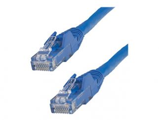 StarTech.com 75ft CAT6 Ethernet Cable, 10 Gigabit Snagless RJ45 650MHz 100W PoE Patch Cord, CAT 6 10GbE UTP Network Cable w/Strain Relief, Blue, Fluke Tested/Wiring is UL Certified/TIA - Category 6 - 24AWG (N6PATCH75BL) - Patch cable - RJ-45 (M) to RJ-45 