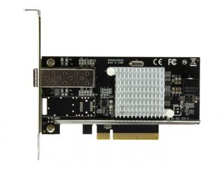 StarTech.com 10G Network Card - MM/SM - 1x Single 10G SPF+ slot - Intel 82599 Chip - Gigabit Ethernet Card - Intel NIC Card (PEX10000SFPI) - Network adapter - PCIe 2.0 x8 - 10GbE - 10GBase-LR, 10GBase-SR, 10GBase-LRM - black - for P/N: SFP10GBBXDST, SFP10