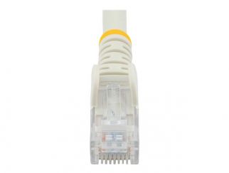 StarTech.com 50cm CAT6 Ethernet Cable, 10 Gigabit Snagless RJ45 650MHz 100W PoE Patch Cord, CAT 6 10GbE UTP Network Cable w/Strain Relief, White, Fluke Tested/Wiring is UL Certified/TIA - Category 6 - 24AWG (N6PATC50CMWH) - Network cable - RJ-45 (M) to RJ