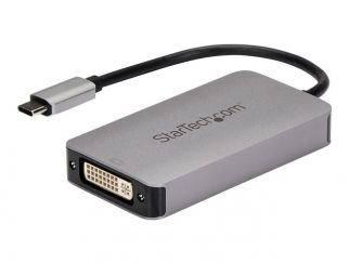 StarTech.com USB 3.1 Type-C to Dual Link DVI-I Adapter - Digital Only - 2560 x 1600 - Active USB-C to DVI Video Adapter Converter (CDP2DVIDP) - Adapter - dual link - 24 pin USB-C (M) to DVI-I (F) - USB 3.1 - 15.2 cm - active - space grey - for P/N: TB4CDO