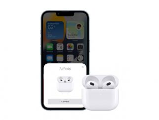 Apple AirPods with Lightning Charging Case - 3rd generation - true wireless earphones with mic - ear-bud - Bluetooth - white
