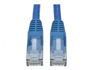 Eaton Tripp Lite Series Cat6 Gigabit Snagless Molded (UTP) Ethernet Cable (RJ45 M/M), PoE, Blue, 3 ft. (0.91 m) - Patch cable - RJ-45 (M) to RJ-45 (M) - 0.9 m - UTP - CAT 6 - molded, snagless, stranded - blue