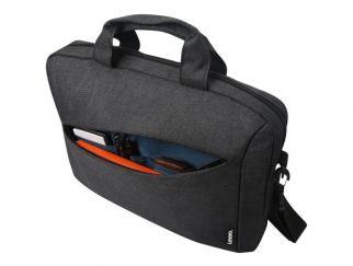 Lenovo Casual Toploader T210 - Notebook carrying case - 15.6" - charcoal black - for IdeaPad 1 14, S340-14, ThinkCentre M75t Gen 2, ThinkPad T14s Gen 3, X1 Nano Gen 2, V15 IML