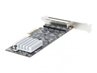 StarTech.com 4-Port 2.5Gbps NBASE-T PCIe Network Card, Intel I225-V Chip, Quad Port Computer Network Card, Multi-Gigabit NIC, PCI Express Server LAN Card, Desktop Ethernet Interface Card, PCI Express 2.0 (PR42GI-NETWORK-CARD) - network adapter - PCIe 2.0 