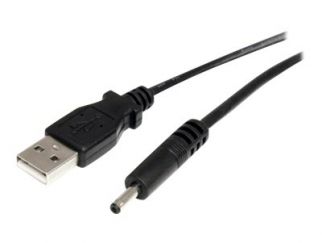 StarTech.com 3 ft. (0.9 m) USB to Type H Barrel 5V DC Power Cable - USB to 3.4mm Power Cable - 5V DC Type H - Black - Bluetooth Charger (USB2TYPEH) - USB / power cable - USB (power only) (M) to DC jack 3.4 mm (M) - 91 cm - molded - black