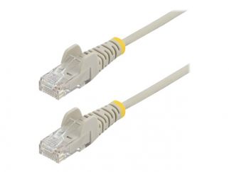 StarTech.com 3m Slim LSZH CAT6 Ethernet Cable, 10 Gigabit Snagless RJ45 100W PoE Patch Cord, CAT 6 10GbE UTP Network Cable w/Strain Relief, Grey, Fluke Tested/ETL, Low Smoke Zero Halogen - Category 6 - 28AWG (N6PAT300CMGRS) - patch cable - 3 m - grey