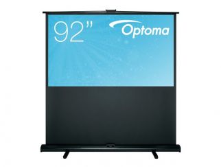 Optoma Panoview Pull Up DP-9092MWL - Projection screen - 92" (234 cm) - 16:9 - Matte White - black - for Optoma HZ40STx, UHD35x