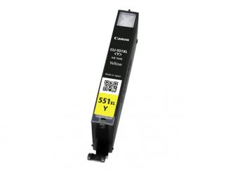 Canon CLI-551 YXL - 6446B001 - 1 x Yellow - High Yield - Ink tank - For PIXMA iP8750,iX6850,MG5550,MG5650,MG5655,MG6450,MG6650,MG7150,MG7550,MX725,MX925