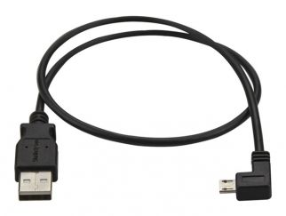 StarTech.com Left Angle Micro USB Cable - 1 ft / 0.5m - 90 degree - USB Cord - USB Charger Cable - USB to Micro USB Cable (USBAUB50CMLA) - USB cable - Micro-USB Type B (M) left-angled to USB (M) - USB 2.0 - 50 cm - black - for P/N: USB2PCARBK, USB2PCARBKS